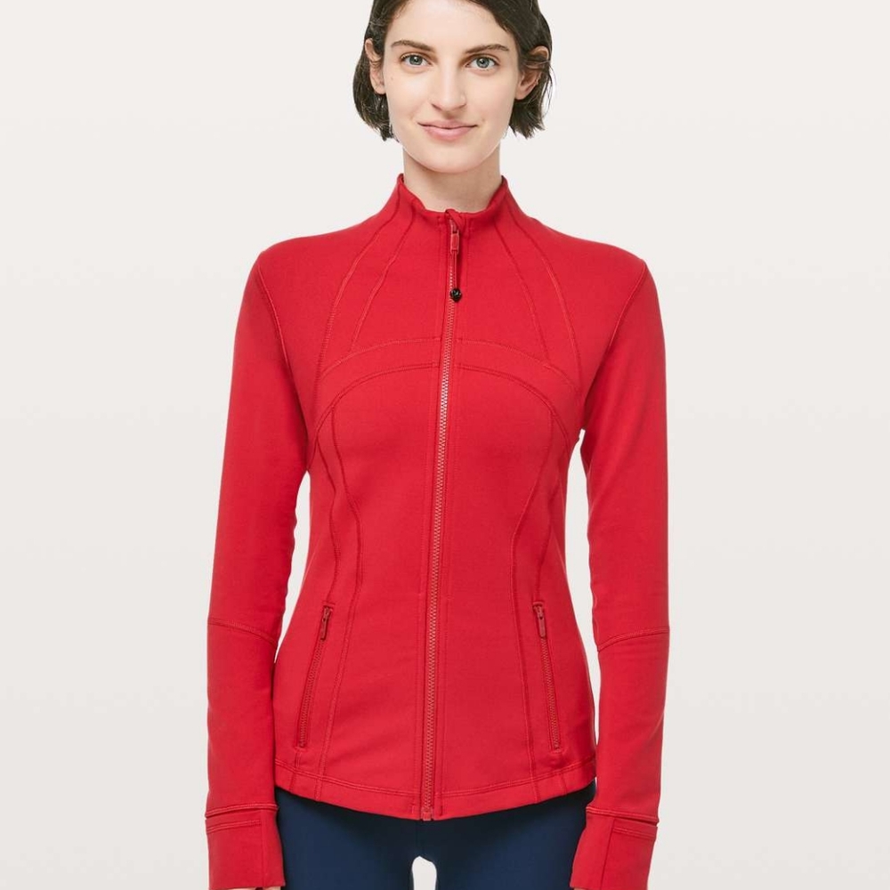 Lululemon Athletica Red Zip-Up Jacket